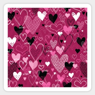 Hearts and Kisses Sticker